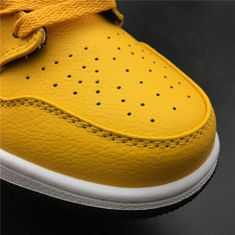 Air Jordan 1 Mid Shoes Taxi Yellow University Gold Aj1 554724 700 (15) - newkick.cc