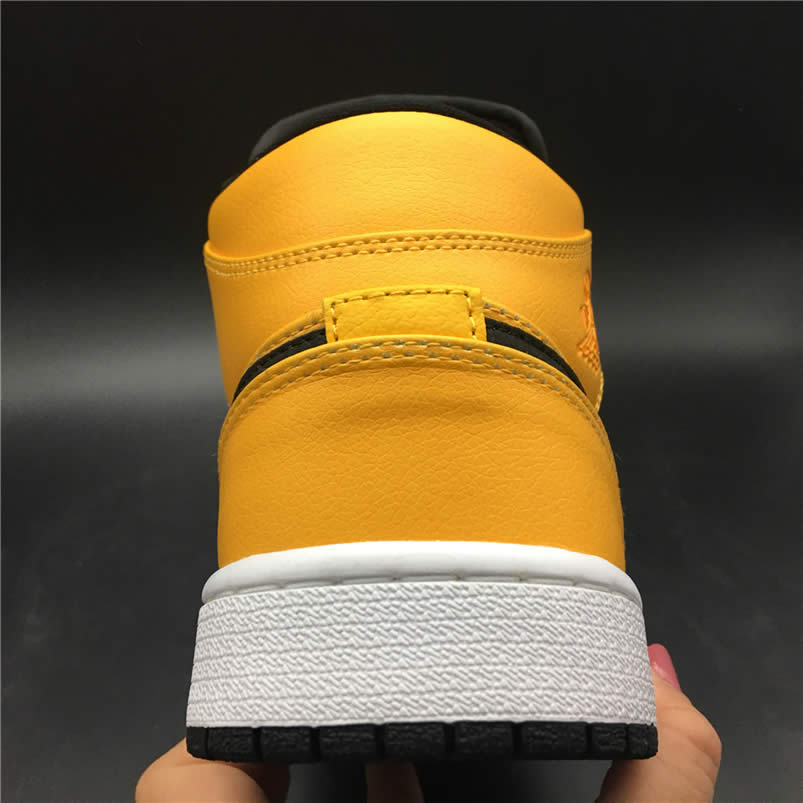 Air Jordan 1 Mid Shoes Taxi Yellow University Gold Aj1 554724 700 (16) - newkick.cc