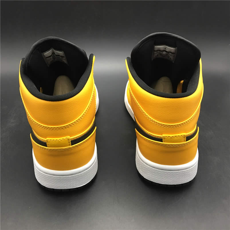 Air Jordan 1 Mid Shoes Taxi Yellow University Gold Aj1 554724 700 (3) - newkick.cc