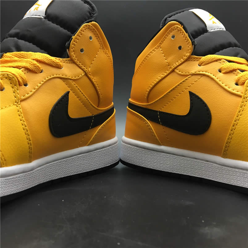 Air Jordan 1 Mid Shoes Taxi Yellow University Gold Aj1 554724 700 (6) - newkick.cc