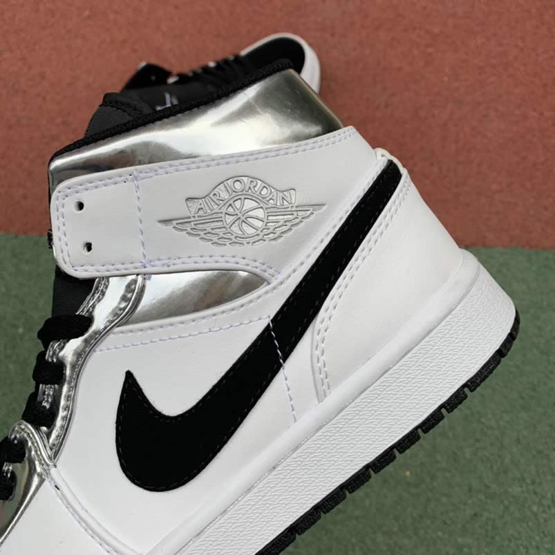 Air Jordan 1 Mid 'White/Silver' Kawhi Leonard Alternate Shoes 554724-121 Pics