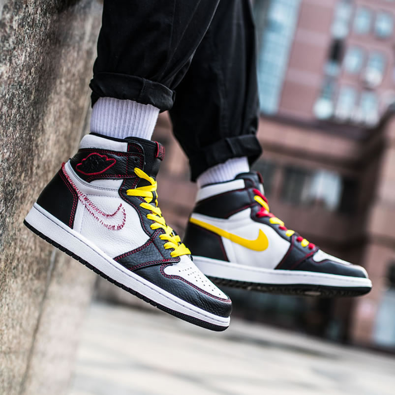 Air Jordan 1 Retro High Og Defiant Tour Dynamic Yellow On Feet Cd6579 071 (3) - newkick.cc