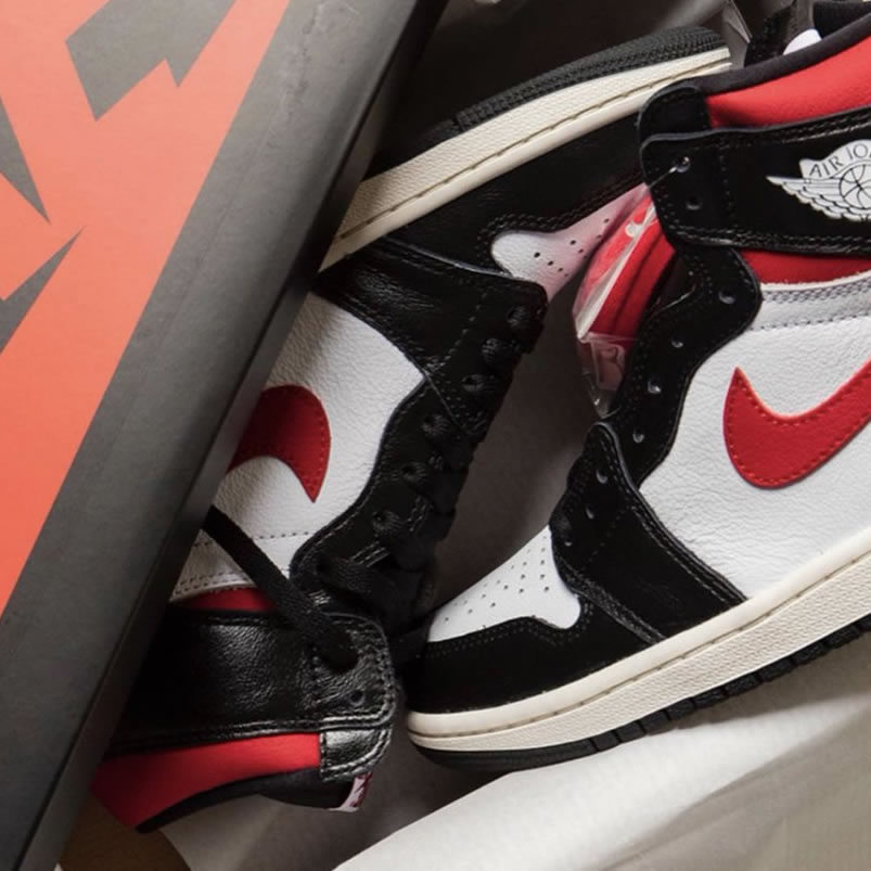 Air Jordan 1 Retro High Og Gym Red 2019 Black White Release Date 555088 061 (5) - newkick.cc