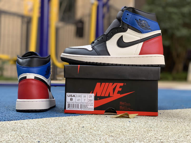 Air Jordan 1 Retro High OG 'Top 3' Retail For Sale Black Sail Pics 555088-703