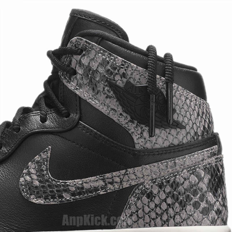 Air Jordan 1 Retro High 'Snakeskin' Black Shoes AH7389-004