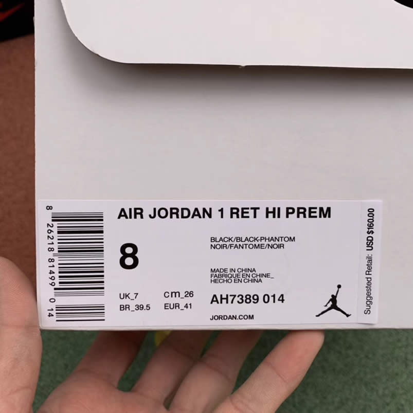 Air Jordan 1 Retro High 'Snakeskin' Black Shoes AH7389-004 Pics