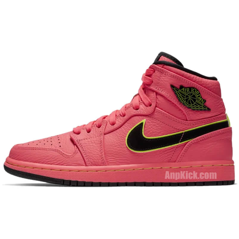 Air Jordan 1 Retro Premium Hot Punch Pink Womens Aq9131 600 (1) - newkick.cc