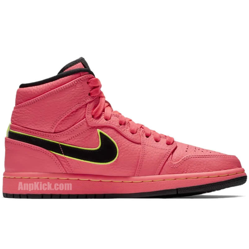 Air Jordan 1 Retro Premium Hot Punch Pink Womens Aq9131 600 (2) - newkick.cc