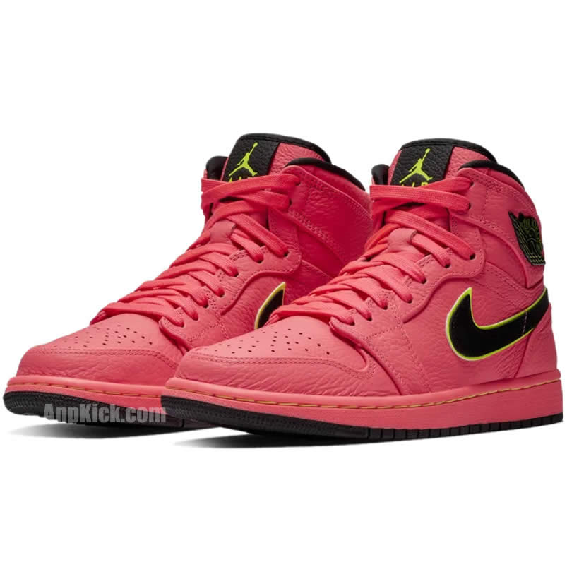 Air Jordan 1 Retro Premium Hot Punch Pink Womens Aq9131 600 (3) - newkick.cc