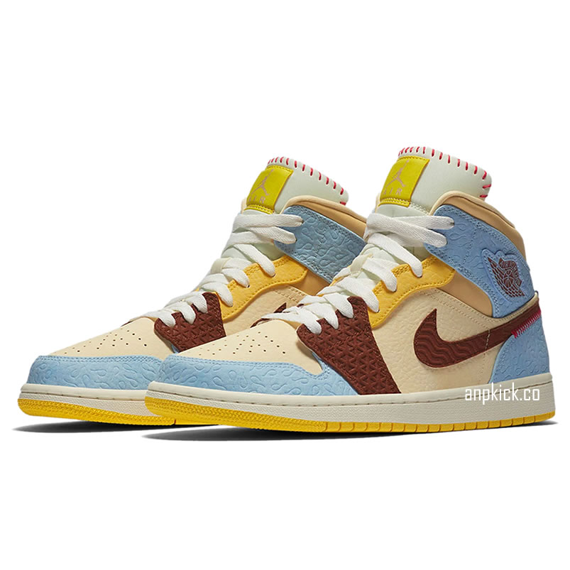 Maison Chateau Rouge Air Jordan 1 Mid Fearless Aj1 Outfit Cu2803 200 (3) - newkick.cc