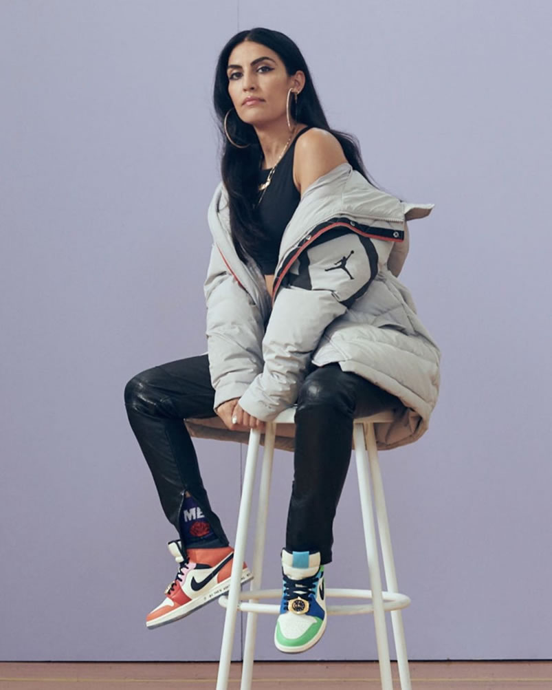 Melody Ehsani Air Jordan 1 Mid Wmns Fearless On Feet Outfit Release Date Cq7629 100 (9) - newkick.cc