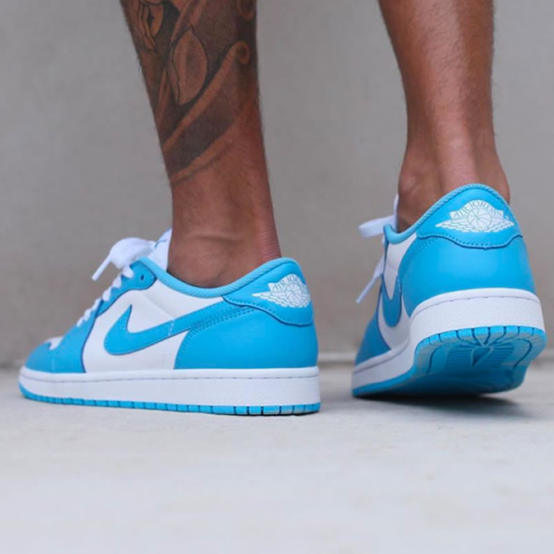 Nike Sb Air Jordan 1 Low Unc Blue On Feet (3) - newkick.cc