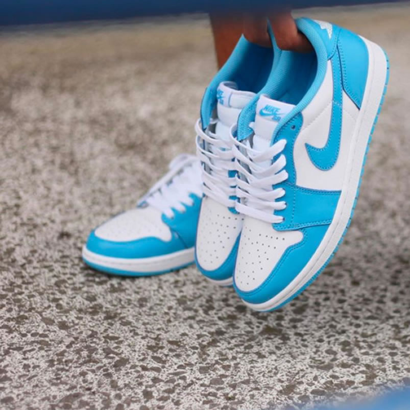 Nike Sb Air Jordan 1 Low Unc Blue On Feet (5) - newkick.cc