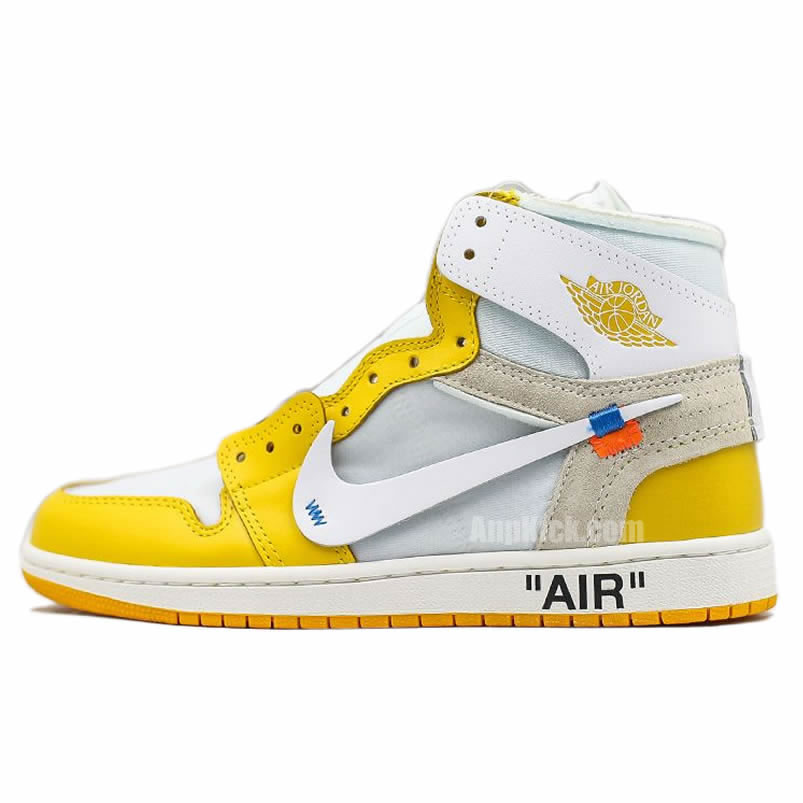 Off White Air Jordan 1 Yellow Chicago New Release For Sale (1) - newkick.cc