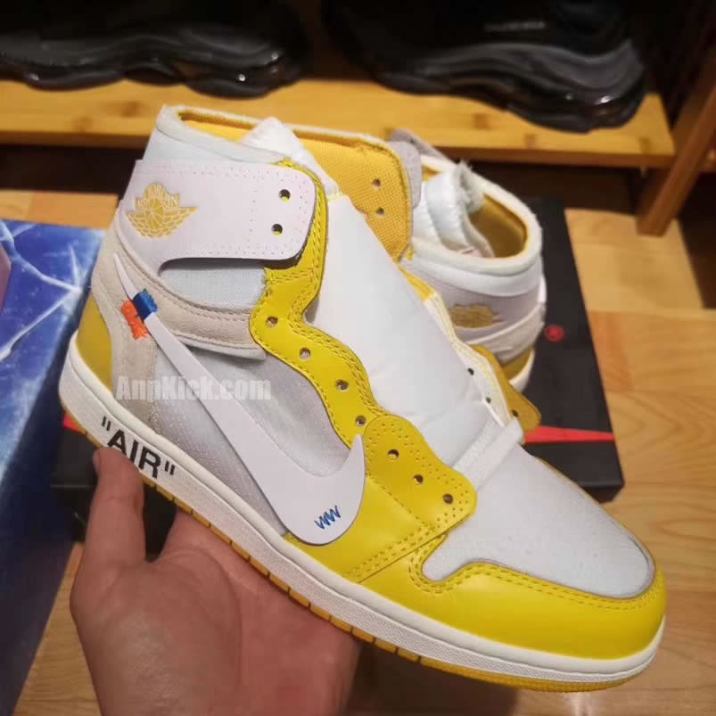 Off White Air Jordan 1 Yellow Chicago New Release For Sale (3) - newkick.cc