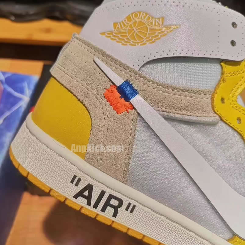 Off White Air Jordan 1 Yellow Chicago New Release For Sale (4) - newkick.cc