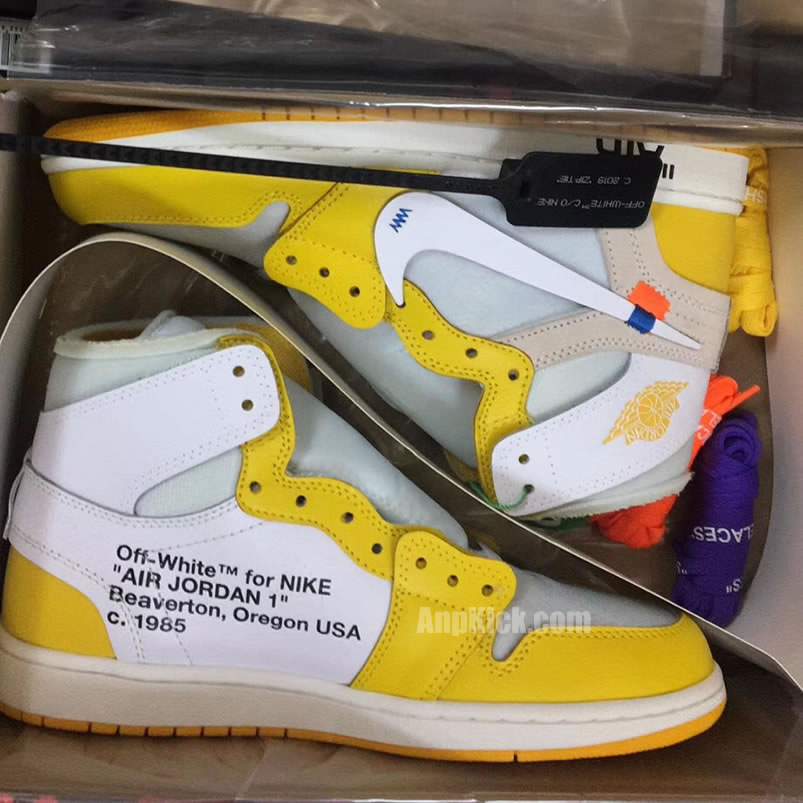 Off White Air Jordan 1 Yellow Chicago New Release For Sale (7) - newkick.cc