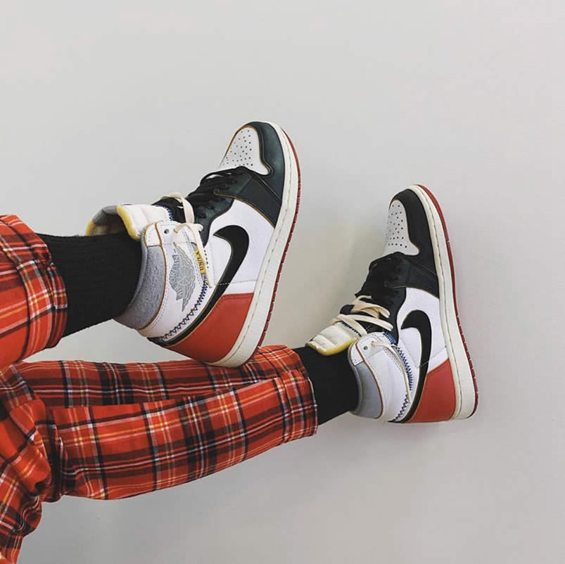 Union x Air Jordan 1 Retro Black Toe On Feet OG NRG BV1300-106