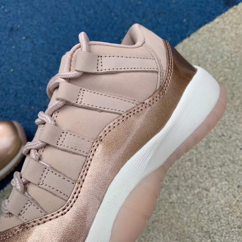 air jordan 11 low metallic red bronze rose gold price release date ah7860-105 detail pictures