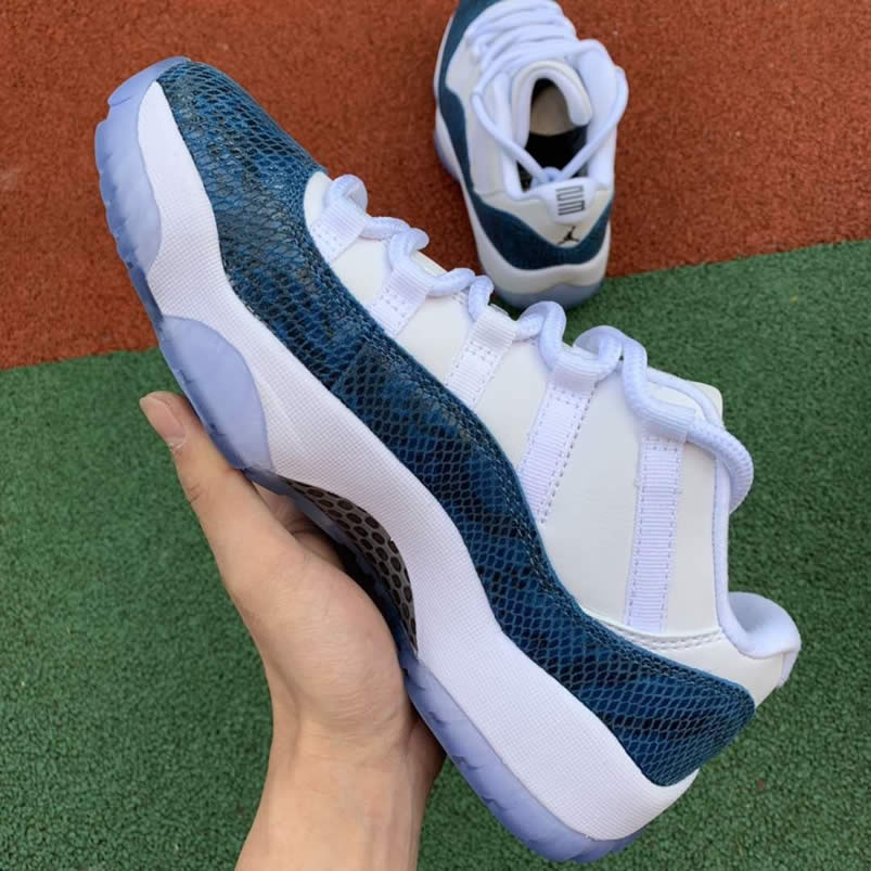 Air Jordan 11 Low Snakeskin Navy Blue 2019 AJ11 Shoes CD6846-102 Pics