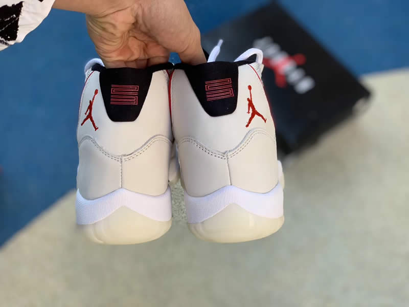 Air Jordan 11 Retro 'Platinum Tint / University Red' For Sale 378037-016