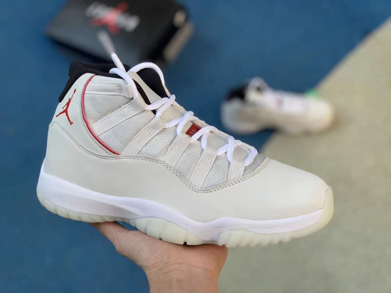 Air Jordan 11 Retro 'Platinum Tint / University Red' For Sale 378037-016