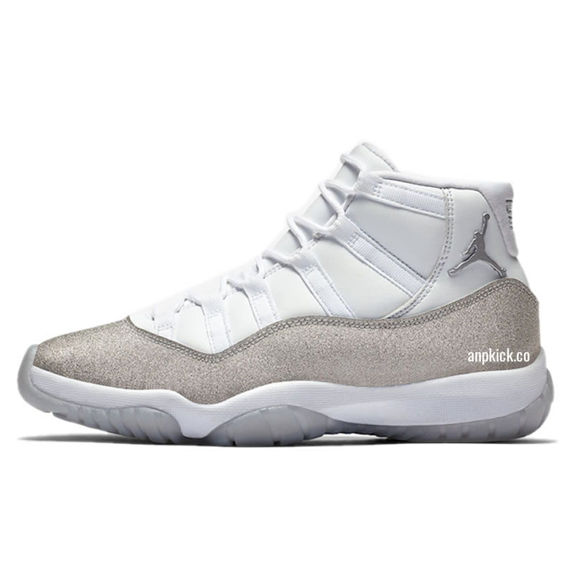 Air Jordan 11 Retro Wmns Metallic Silver Vast Grey Ar0715 100 (1) - newkick.cc