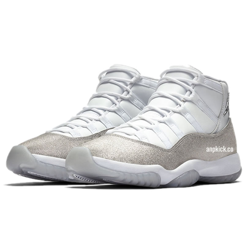 Air Jordan 11 Retro Wmns Metallic Silver Vast Grey Ar0715 100 (3) - newkick.cc