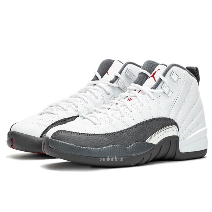 Air Jordan 12 White Dark Grey Gym Red Gs Release Date 130690 160 (3) - newkick.cc