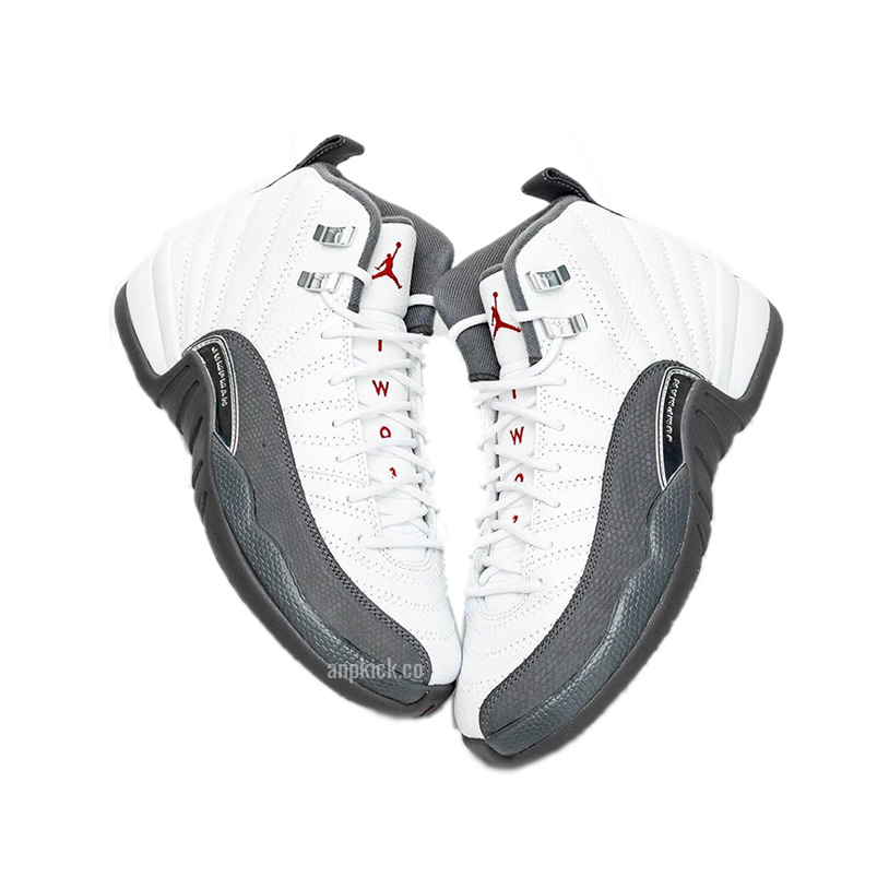 Air Jordan 12 White Dark Grey Gym Red Gs Release Date 130690 160 (4) - newkick.cc