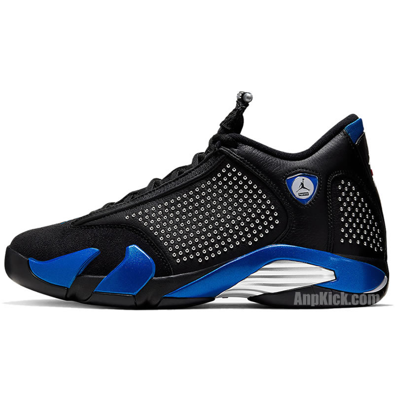 Supreme Air Jordan 14 Retro Black Blue Release Price Bv7630 004 (1) - newkick.cc