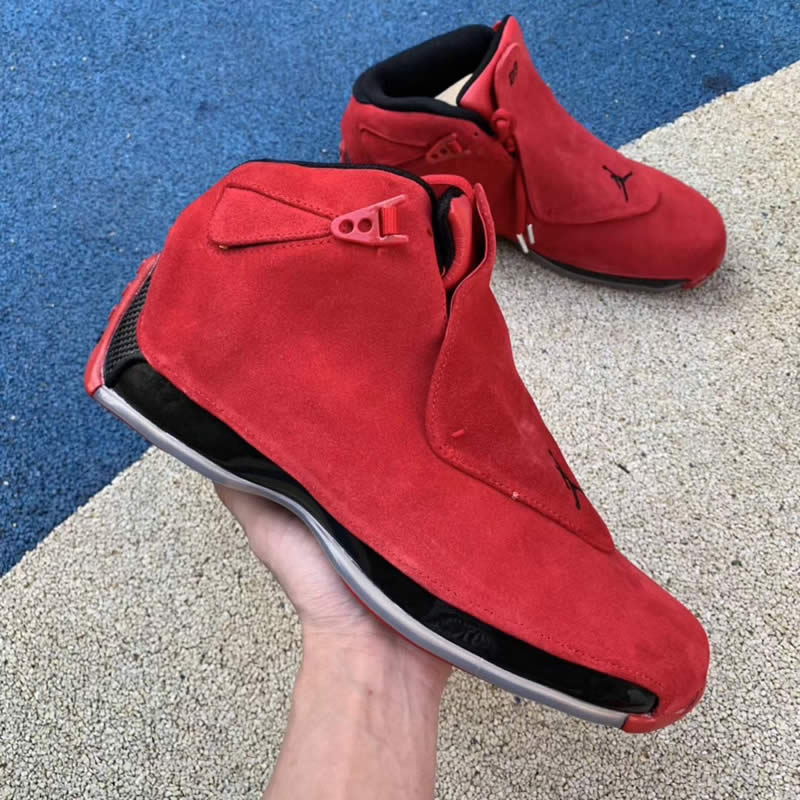 air jordan 18 toro gym red suede aa2494-601 release date 2018 pics