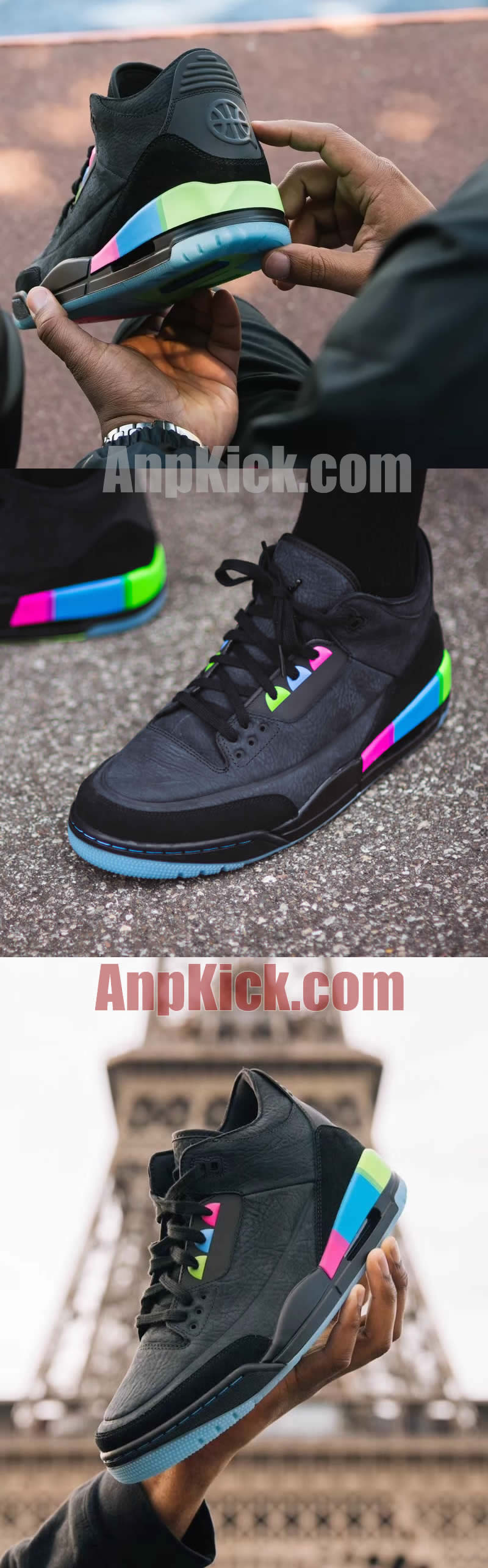 air jordan 3 quai 54 gs mens for sale on feet release at9195-001