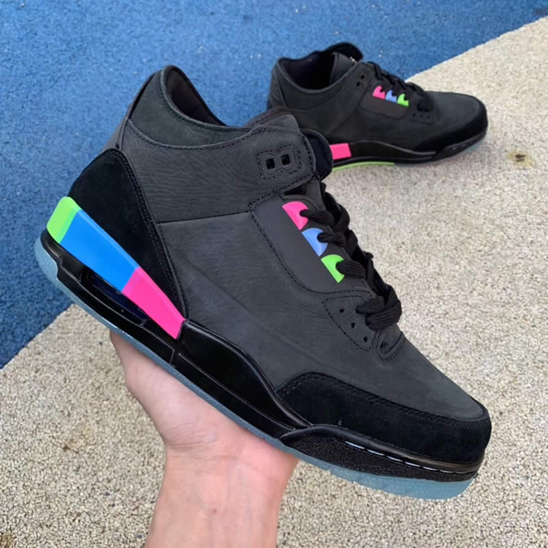 air jordan 3 quai 54 gs mens for sale on feet release at9195-001 pics