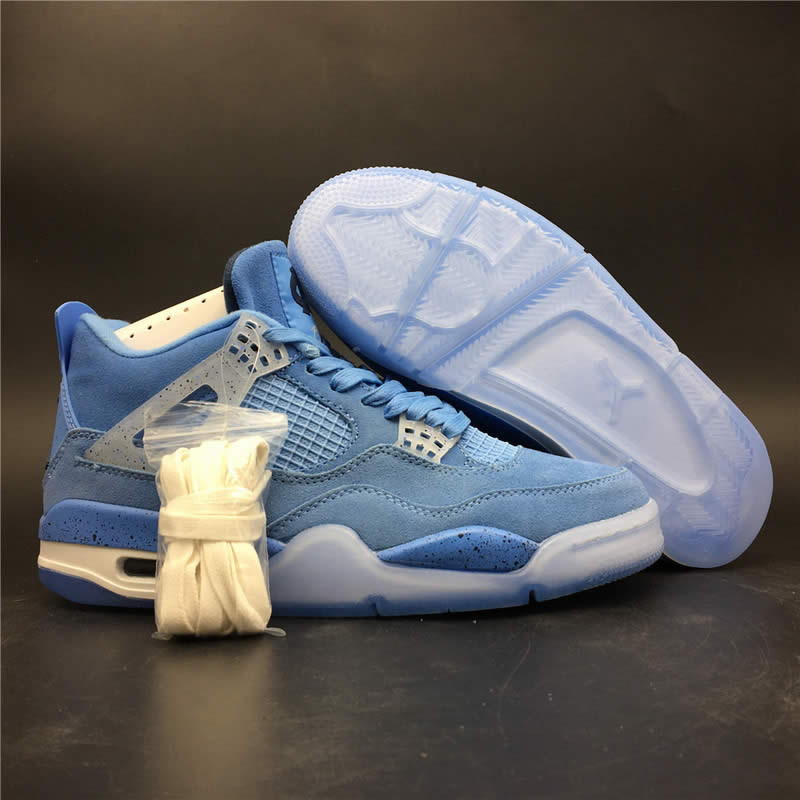 Air Jordan 4 Retro Unc 2019 Pe Sky Blue For Sale Aj4 1032070 (8) - newkick.cc