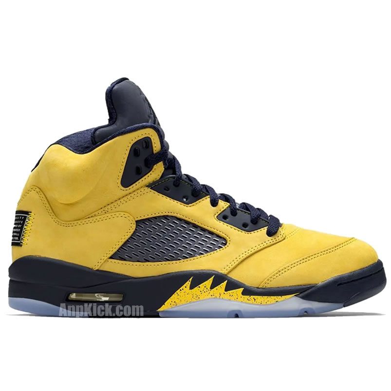 Air Jordan 5 Sp Yellow Michigan 2019 Inspire Cq9541 704 (2) - newkick.cc