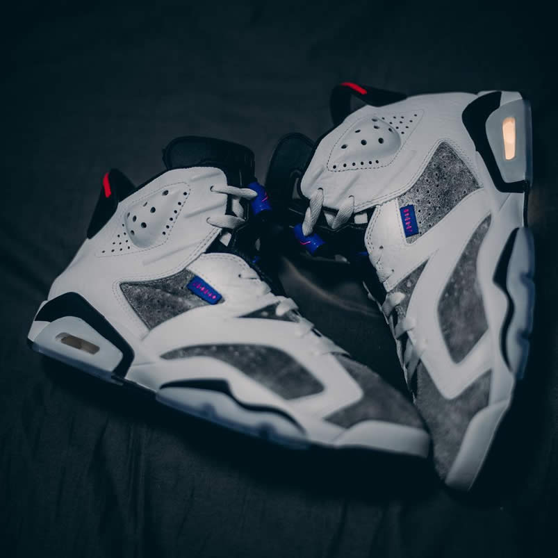 Air Jordan 6 'Flint' Grey 2019 On Feet Review Outfits CI3125-100 Detail