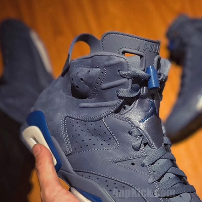 Air Jordan 6 'Jimmy Butler' PE Diffused Blue In Hand 384664-400