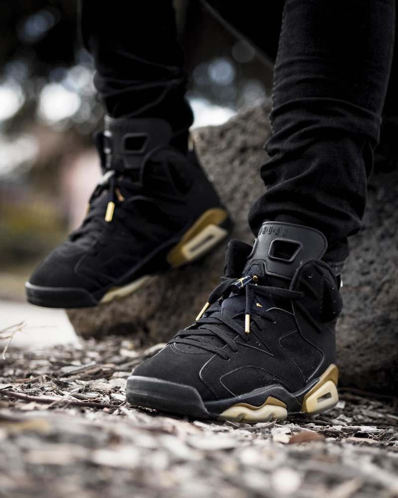 Air Jordan 6 Retro Dmp 2020 Black Gold On Feet Release Date Ct4954 007 (1) - newkick.cc