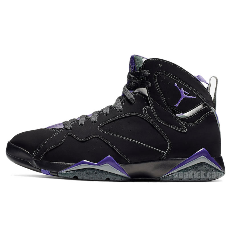 Air Jordan Retro 7 Ray Allen Pe Black And Purple 304775 053 (1) - newkick.cc