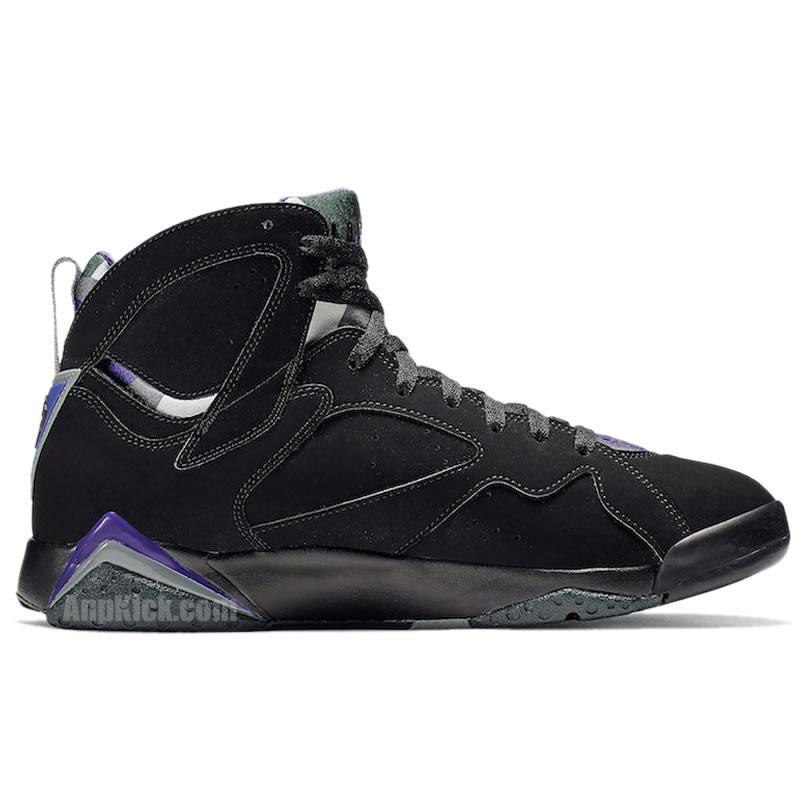 Air Jordan Retro 7 Ray Allen Pe Black And Purple 304775 053 (2) - newkick.cc