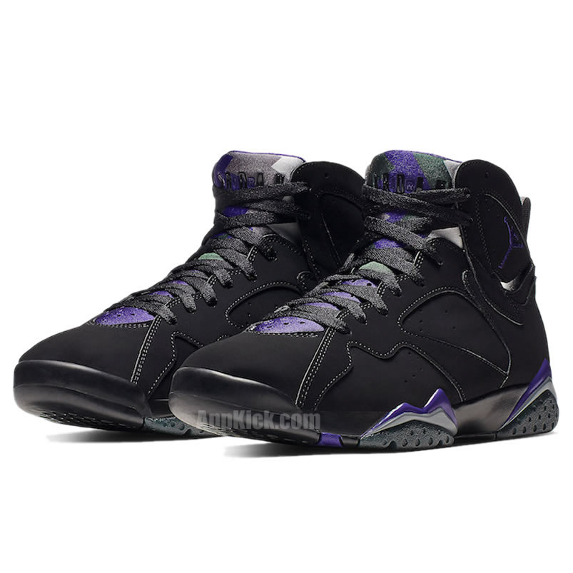 Air Jordan Retro 7 Ray Allen Pe Black And Purple 304775 053 (3) - newkick.cc