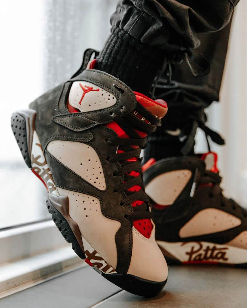 Patta Air Jordan 7 Og Sp Mahogany On Feet Price Release Date At3375 200 (2) - newkick.cc