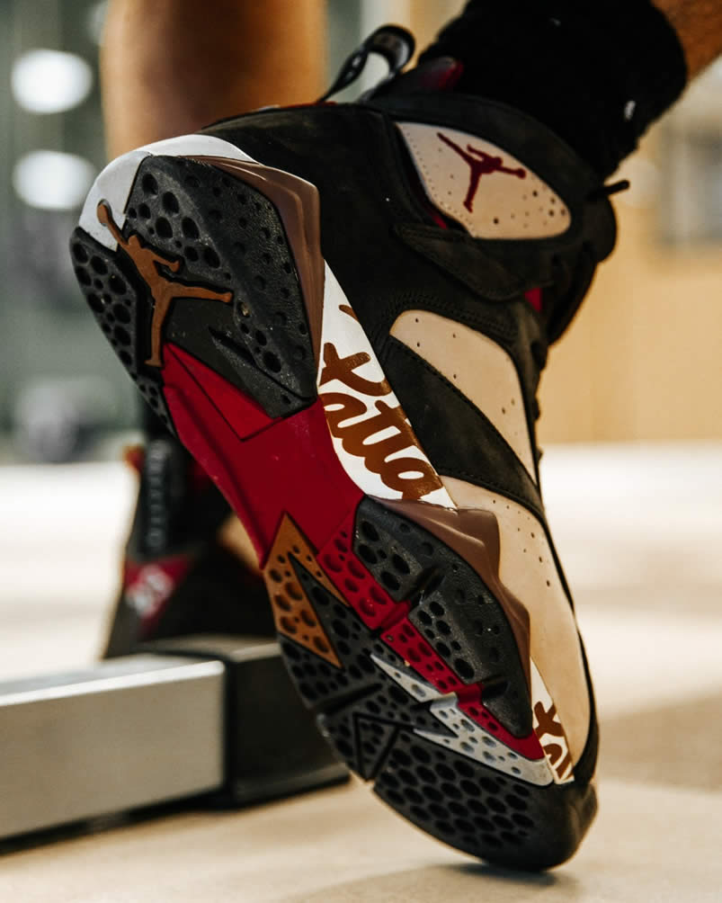 Patta Air Jordan 7 Og Sp Mahogany On Feet Price Release Date At3375 200 (6) - newkick.cc