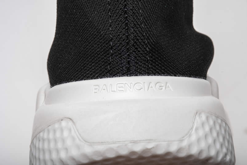 Balenciaga Like Socks Sneakers High Top Speed Runners Black/White 494484W05G0 Pics