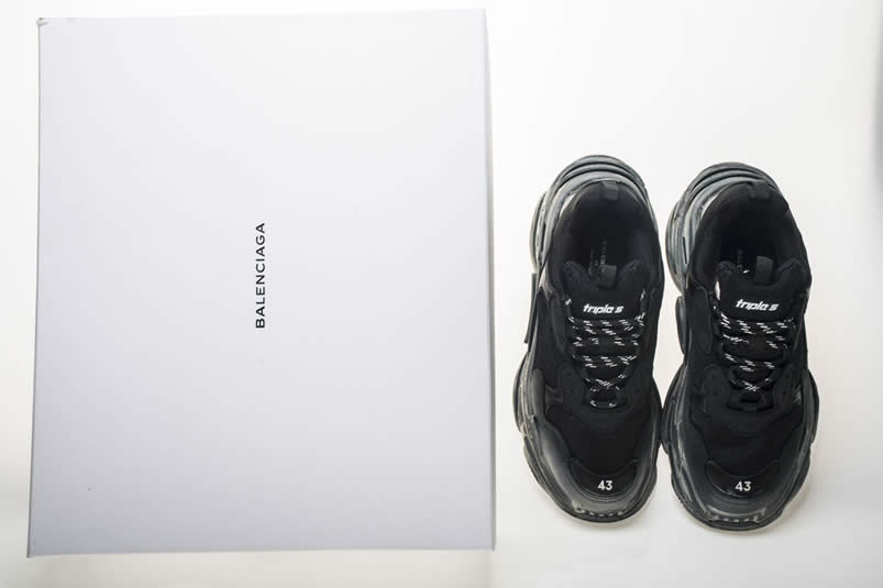 Balenciaga Triple S Sneakers Black Shoes 512176w09o1 1000 (35) - newkick.cc