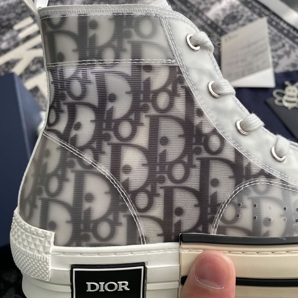 B23 Dior Oblique Shoes White Black (11) - newkick.cc