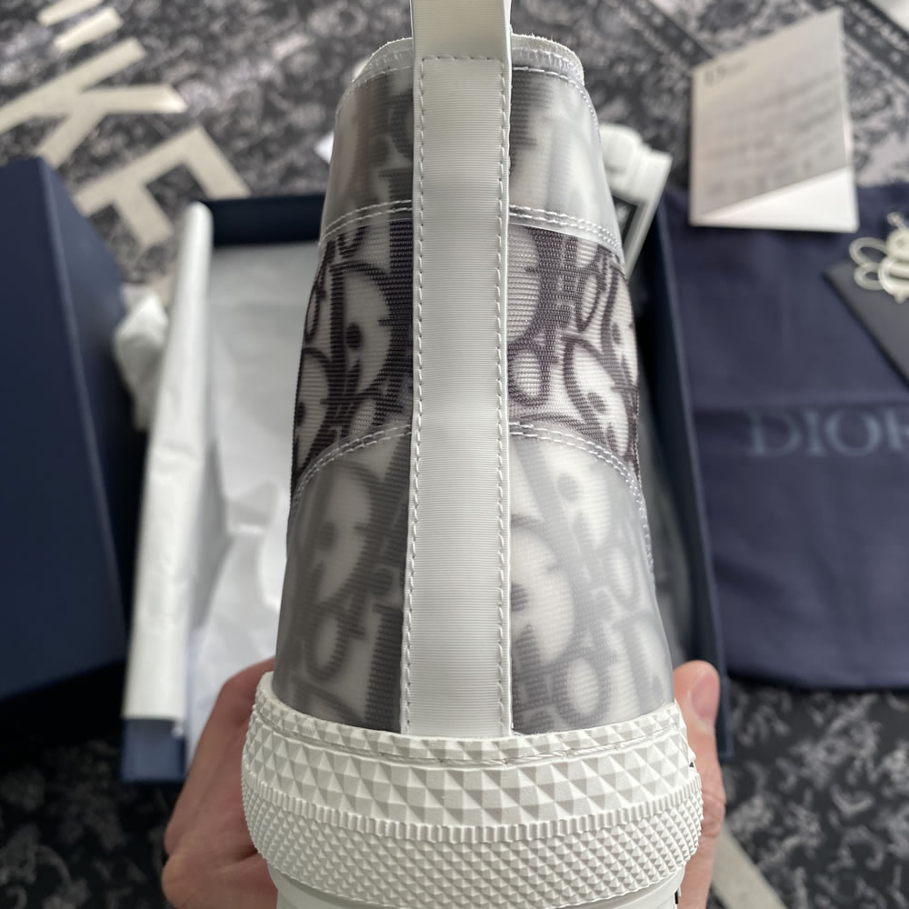 B23 Dior Oblique Shoes White Black (12) - newkick.cc