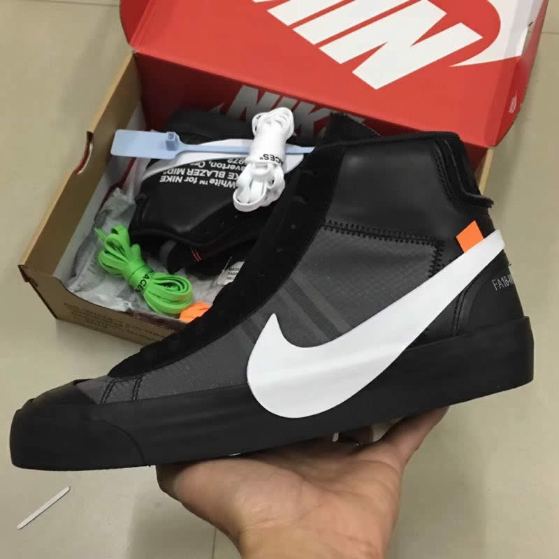 Nike Blazer Mid Off-White 'Grim Reaper' Black White AA3832-001