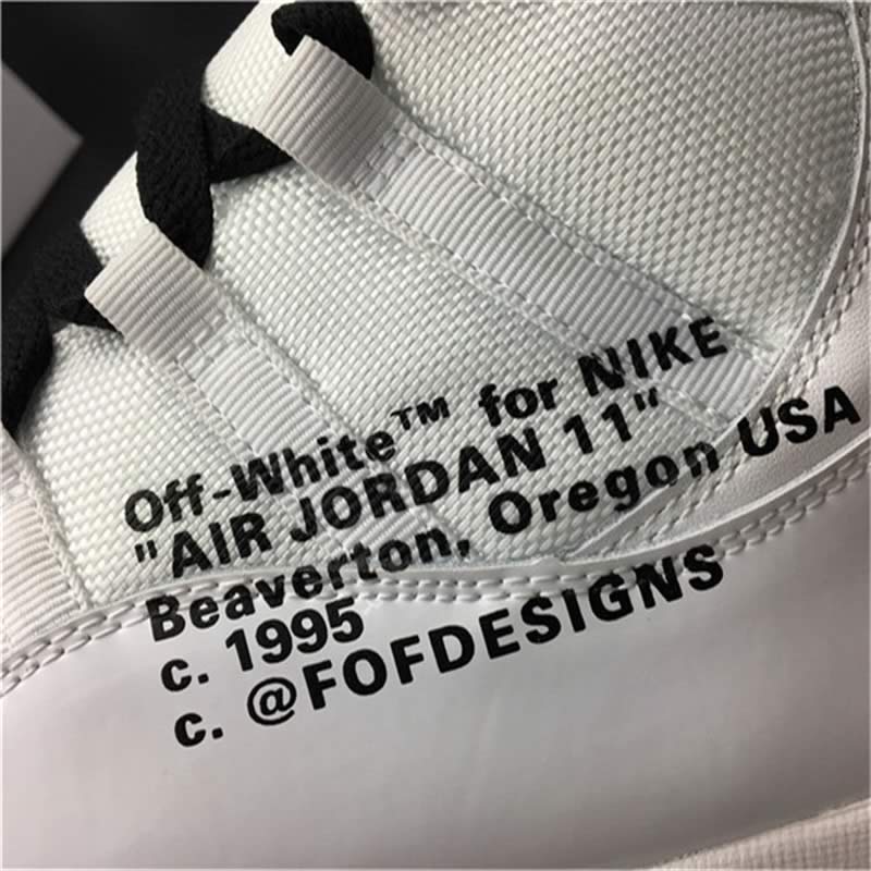 off white air jordan 11 aj11 all white customize shoes jordans detail images (12).jpg